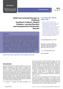 ADHD and Comorbid Disorders in Childhood Psychiatric Problems