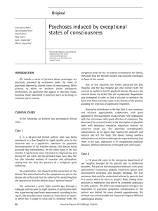 Psychoses induced by exceptional states of consciousness