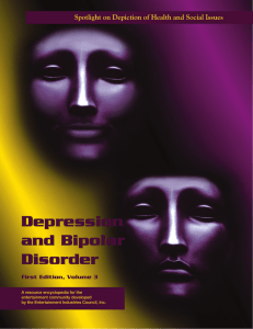 Depression And Bipolar Disorder - Entertainment Industries Council