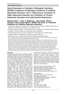 World Federation of Societies of Biological Psychiatry