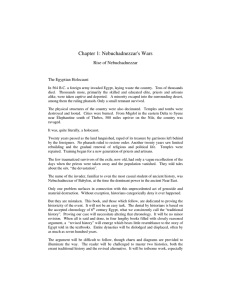 Chapter 1: Nebuchadnezzar`s Wars