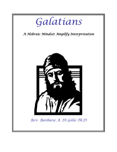 Galatians - Mayim Hayim Ministries