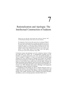 Rationalization and Apologia: The Intellectual