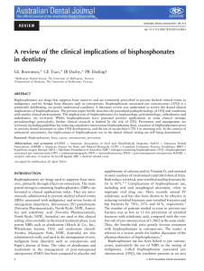 A review of the clinical implications of bisphosphonates in dentistry
