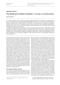 The Boulevard Lefebvre Disaster: A Crisis in