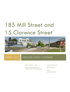 185 Mill Street and 15 Clarence Street