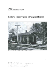 Historic Preservation Strategies Report