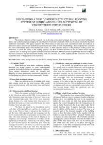 Developing a new combined structural roofing system of domes and