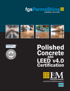 Polished Concrete and LEED v4.0 Certification