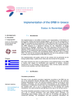 Implementation of the EPBD in Greece Status in November 2010