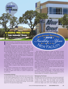 “Facility of the Year: New Facility” • A