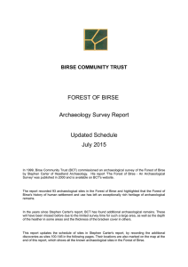 Forest of Birse Archaeological Survey Update