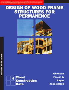 Design of Wood Frame Structures for Permanence