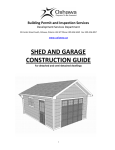SHED AND GARAGE CONSTRUCTION GUIDE  Building Permit and Inspection Services