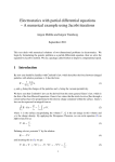 Electrostatics with partial differential equations