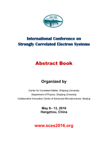 Abstract book final - International Conference on Strongly