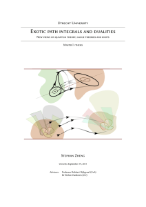 Exotic path integrals and dualities