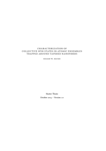 Characterization of Collective Spin States in Atomic