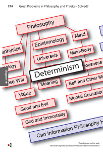Determinism - The Information Philosopher