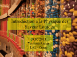 Introduction a la Physique des Saveur Lourdes