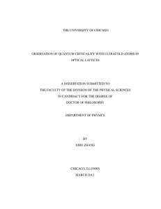 Ph.D. thesis - Chin Lab at the University of Chicago