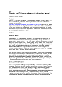 Physics and Philosophy beyond the Standard Model