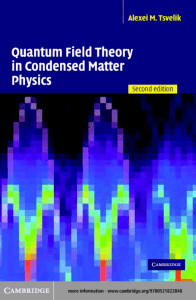Quantum Field Theory in Condensed Matter Physics 2nd Ed.