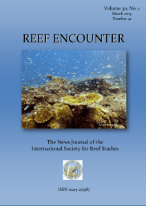 REEF ENCOUNTER - International Society for Reef Studies