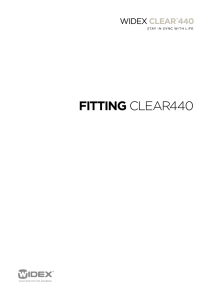 Fitting CLEAR440