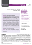 Meniere`s Disease with Patulous Eustachian Tubes