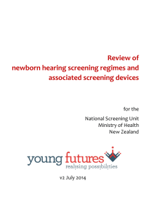 Independent review of newborn screening