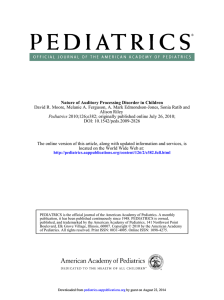 David R. Moore, Melanie A. Ferguson, A. Mark Edmondson-Jones, Sonia... Alison Riley ; originally published online July 26, 2010;