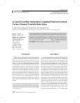 A Case of Cochlear Implantation Targeting Preserved Cerebral