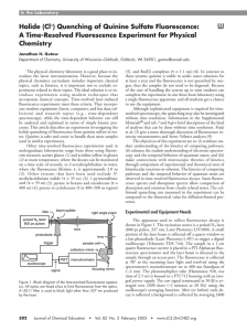 A Time-Resolved Fluorescence Experiment for Physical Chemistry