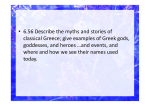 Greece gods and goddess of Olympus
