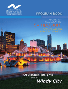 program book - American Society of Ophthalmic Plastic and