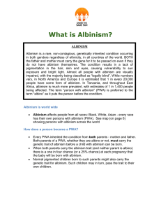 What is Albinism? - Under the Same Sun
