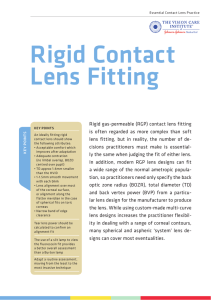 Rigid Contact Lens Fitting - About THE VISION CARE INSTITUTE
