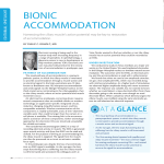 BIONIC ACCOMMODATION