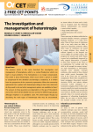 the investigation and management of heterotropia