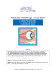 Retrobulbar Hemorrhage: A Case Report