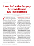 Laser Refractive Surgery After Multifocal IOL Implantation