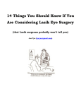 14 Things You Should Know If You Are Considering Lasik Eye Surgery