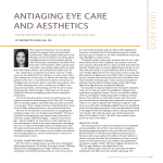ANTIAGING EYE CARE AND AESTHETICS