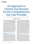 An Approach to genetic eye diseases for the comprehensive eye