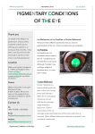 pigmentary conditions of the eye