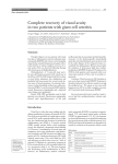 Complete recovery of visual acuity in two patients with giant cell