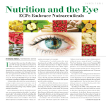 Nutrition and the Eye