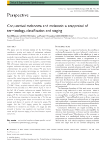 Conjunctival melanoma and melanosis