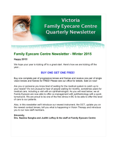 Family Eyecare Centre Newsletter
